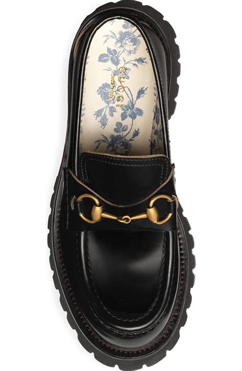 farfetch gucci loafers|Gucci harald horsebit platform loafer.